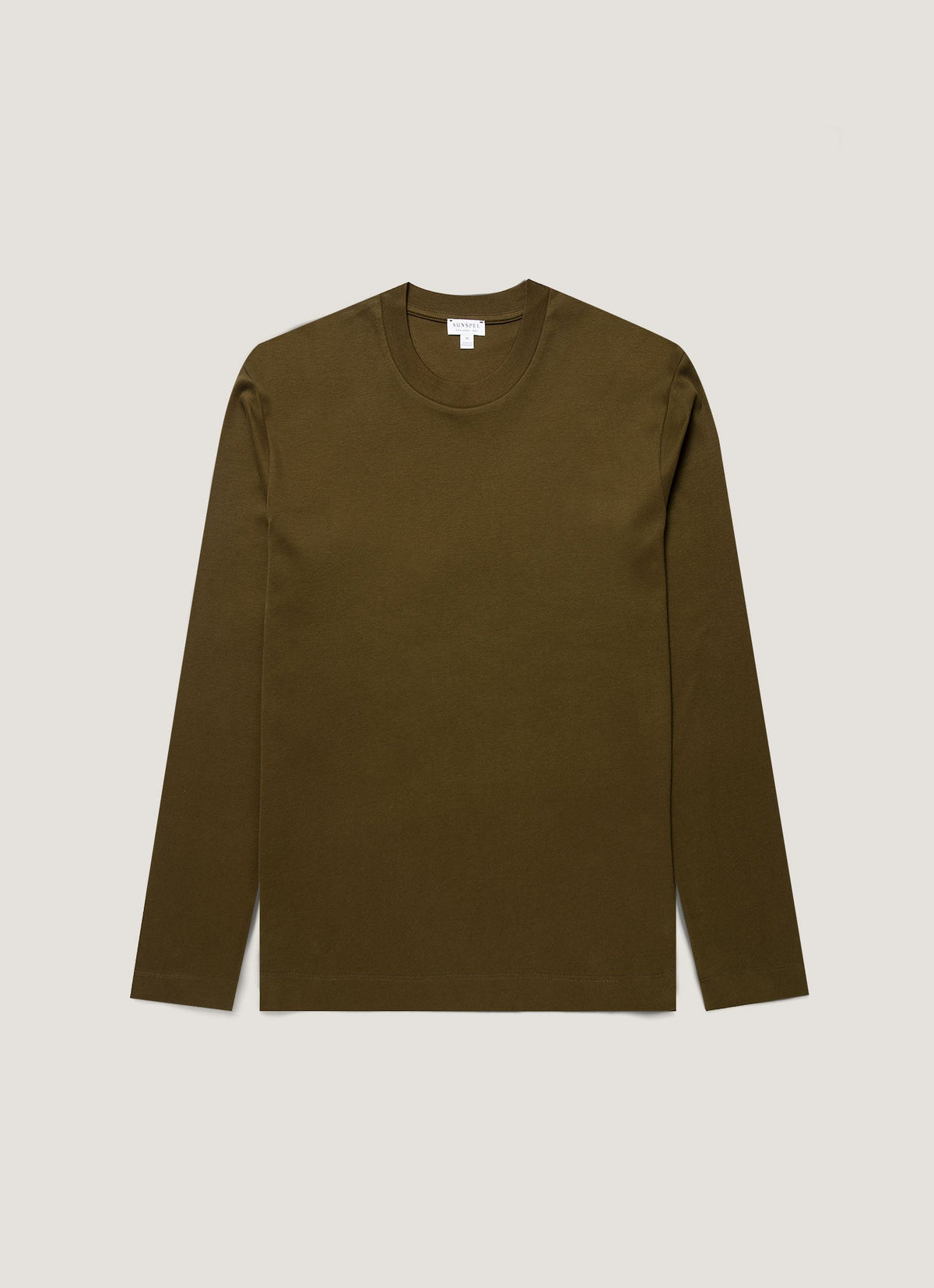 Men's Long Sleeve Heavyweight T-shirt in Loden Green