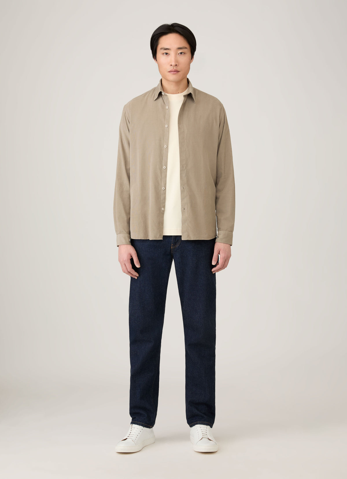 Men's Long Sleeve Heavyweight T-shirt in Undyed