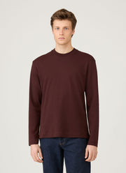 Men's Long Sleeve Heavyweight T-shirt in Bakelite