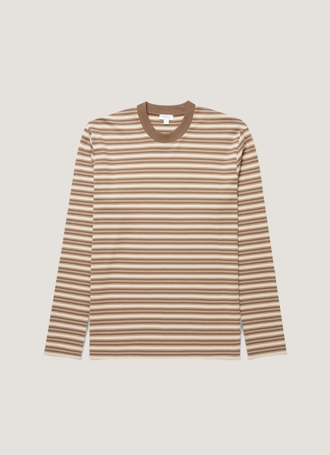 Men's Long Sleeve Heavyweight T-shirt in Hazelwood/Dark Cedar