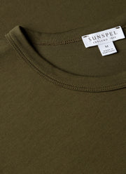 Men's Heavyweight Jersey T-shirt in Deep Olive