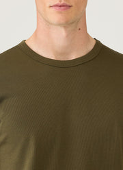 Men's Heavyweight Jersey T-shirt in Deep Olive