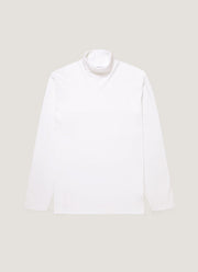 Men's Roll Neck Heavyweight T-shirt in White