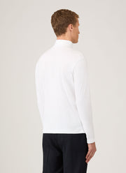 Men's Roll Neck Heavyweight T-shirt in White
