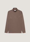 Men's Ultra-Fine Merino Roll Neck in Sandstone