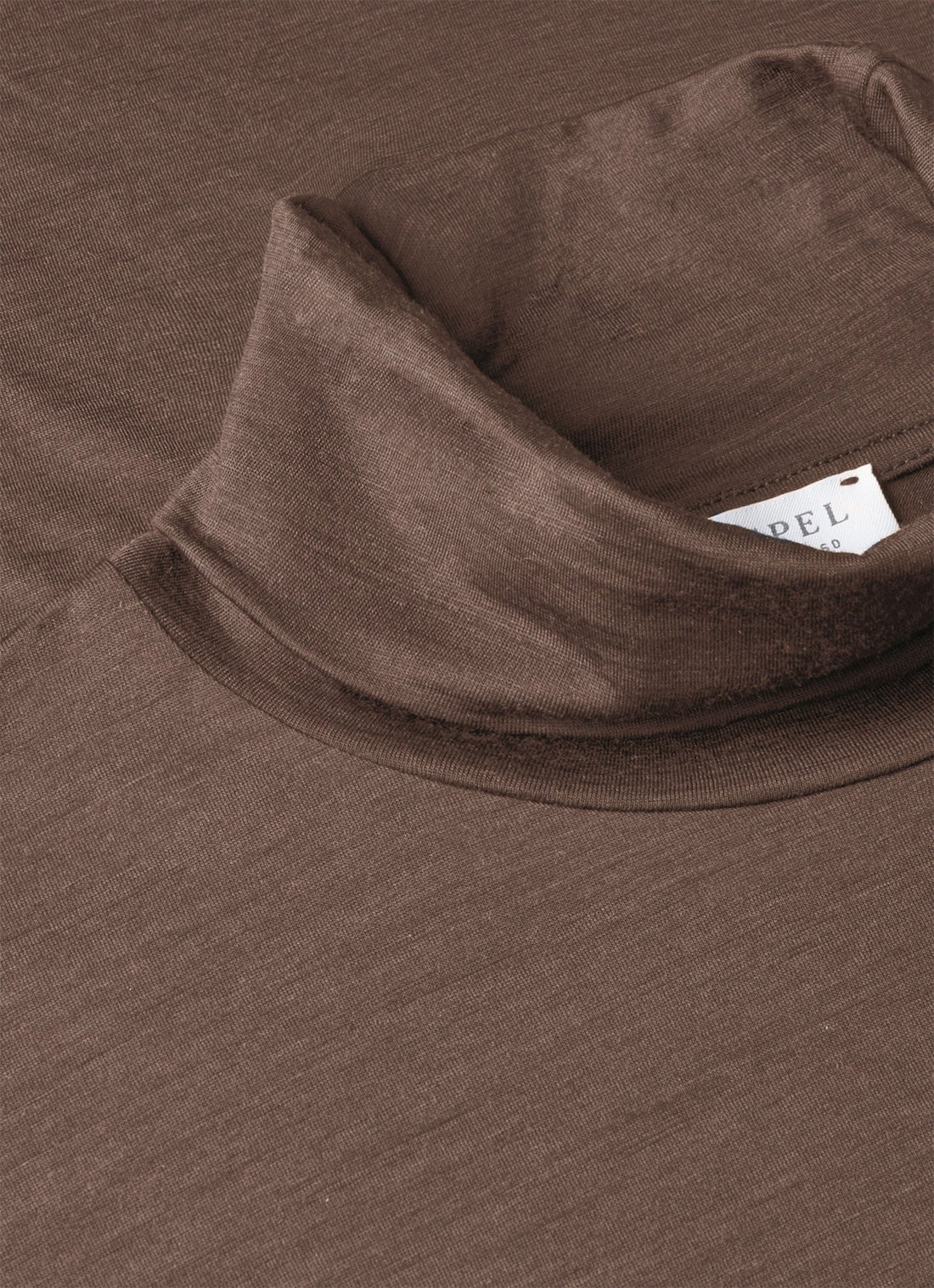 Men's Ultra-Fine Merino Roll Neck in Sandstone
