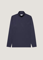 Men's Ultra-Fine Merino Roll Neck in Navy