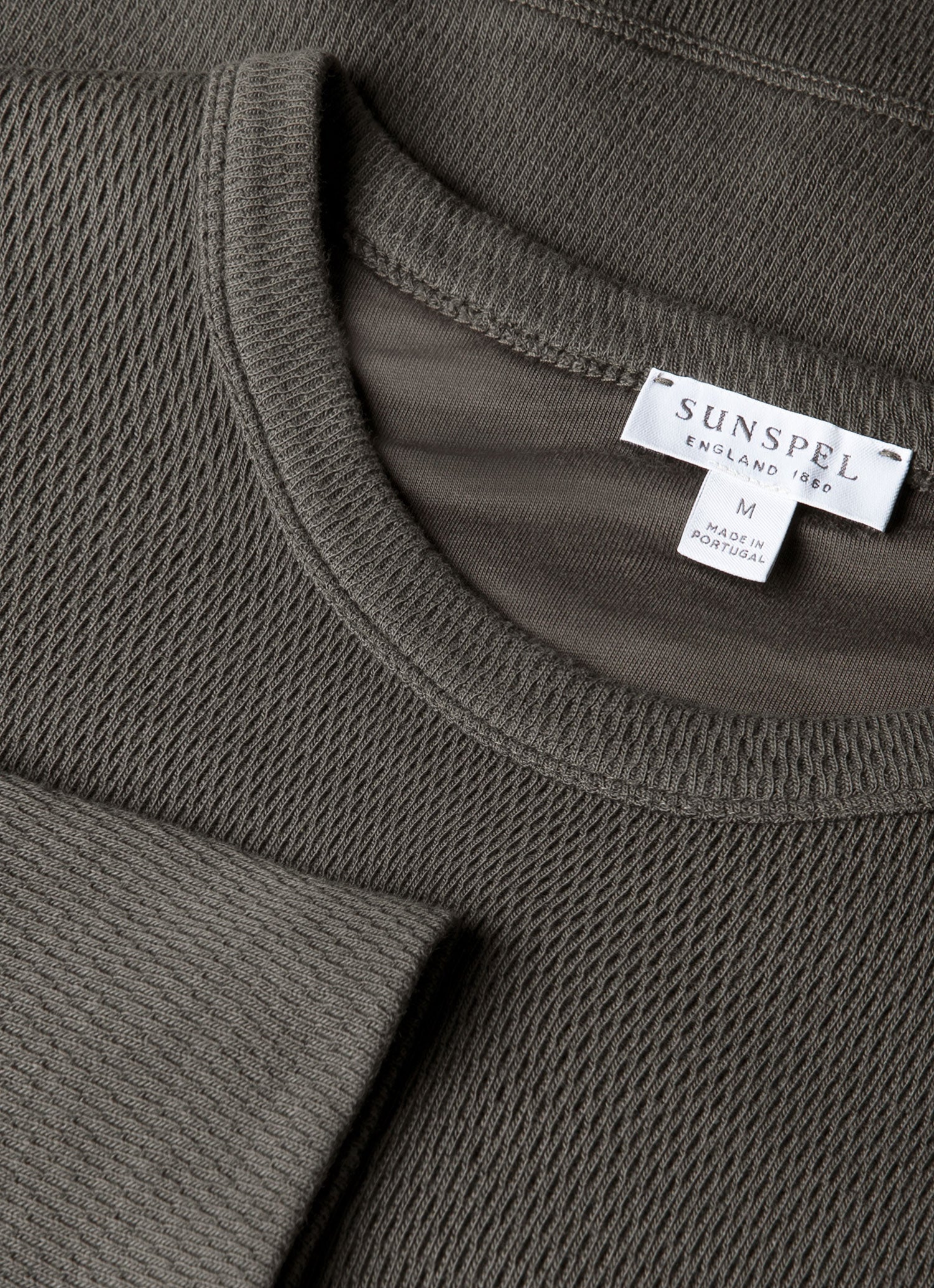 Men's Long Sleeve Cellulock Crew Neck in Charcoal