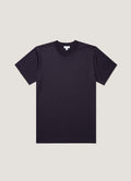 Men's Silk Cotton Cashmere T-shirt in Navy