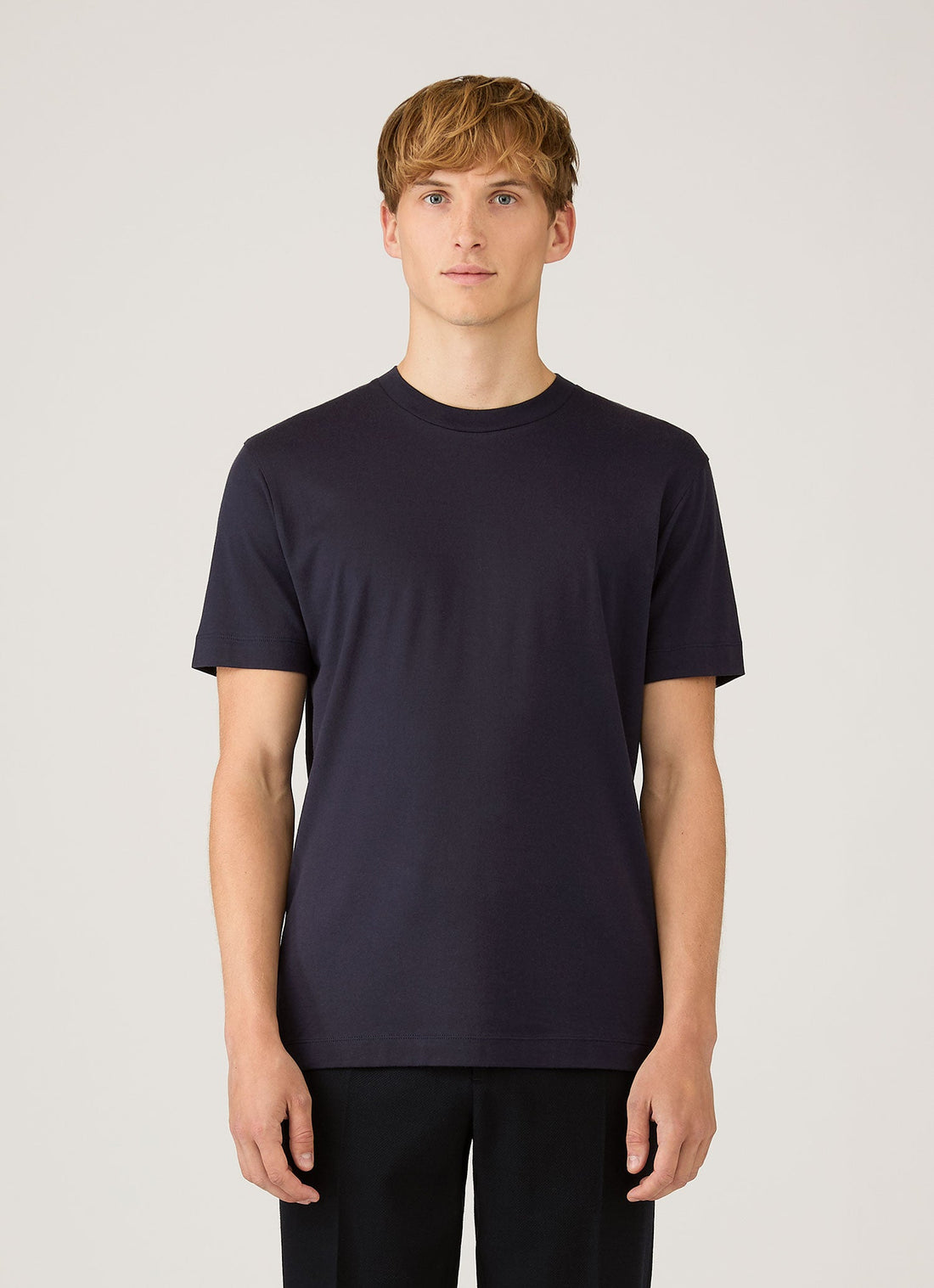 T-shirt en coton, soie et cachemire