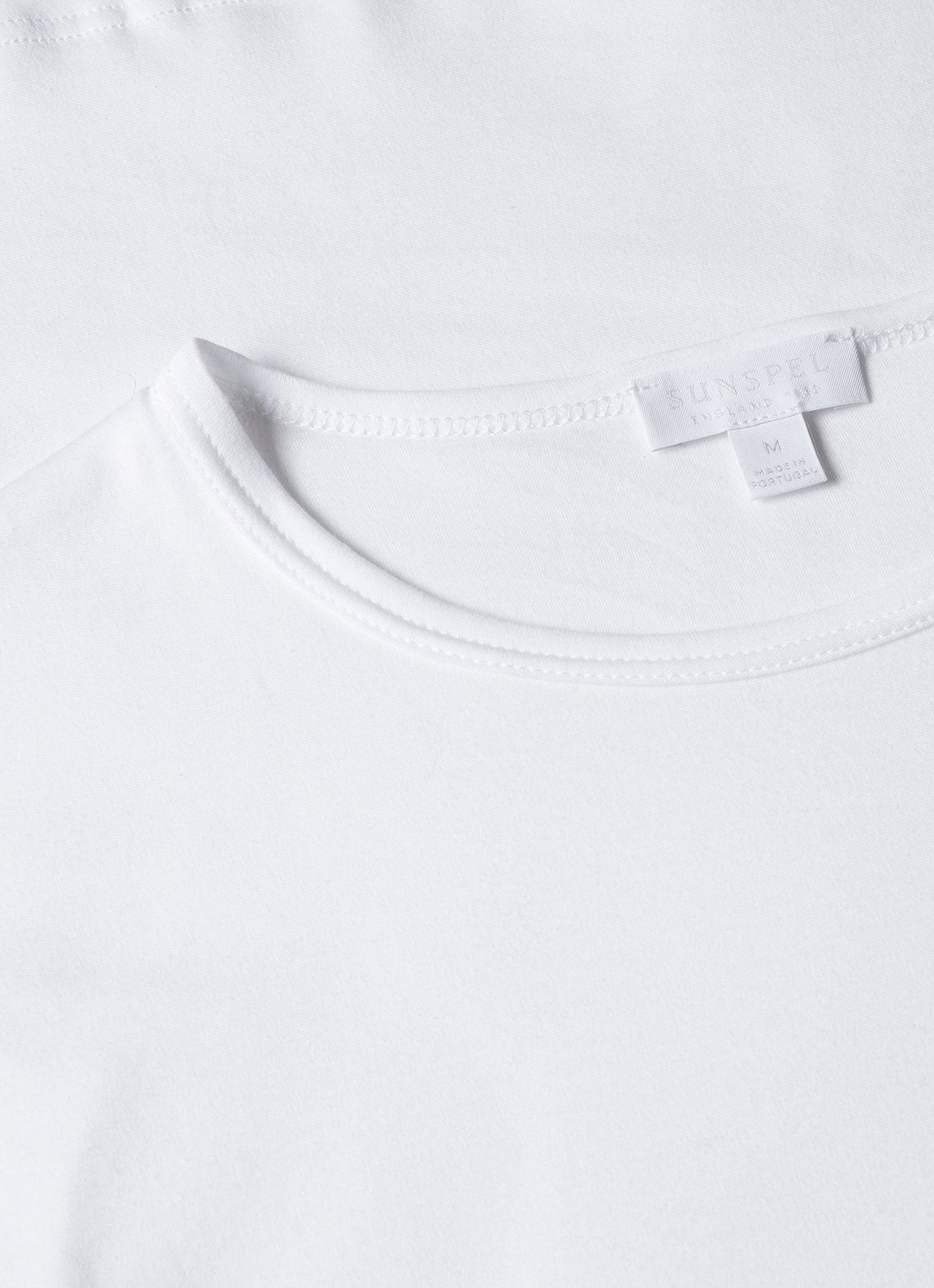 Men's Sea Island Cotton Underwear T-shirt in White