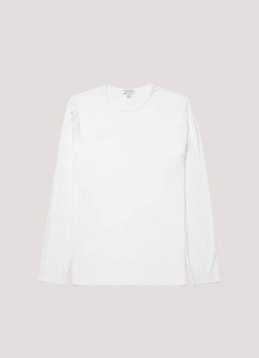 Men's Long Sleeve Tencel™ T-shirt in White