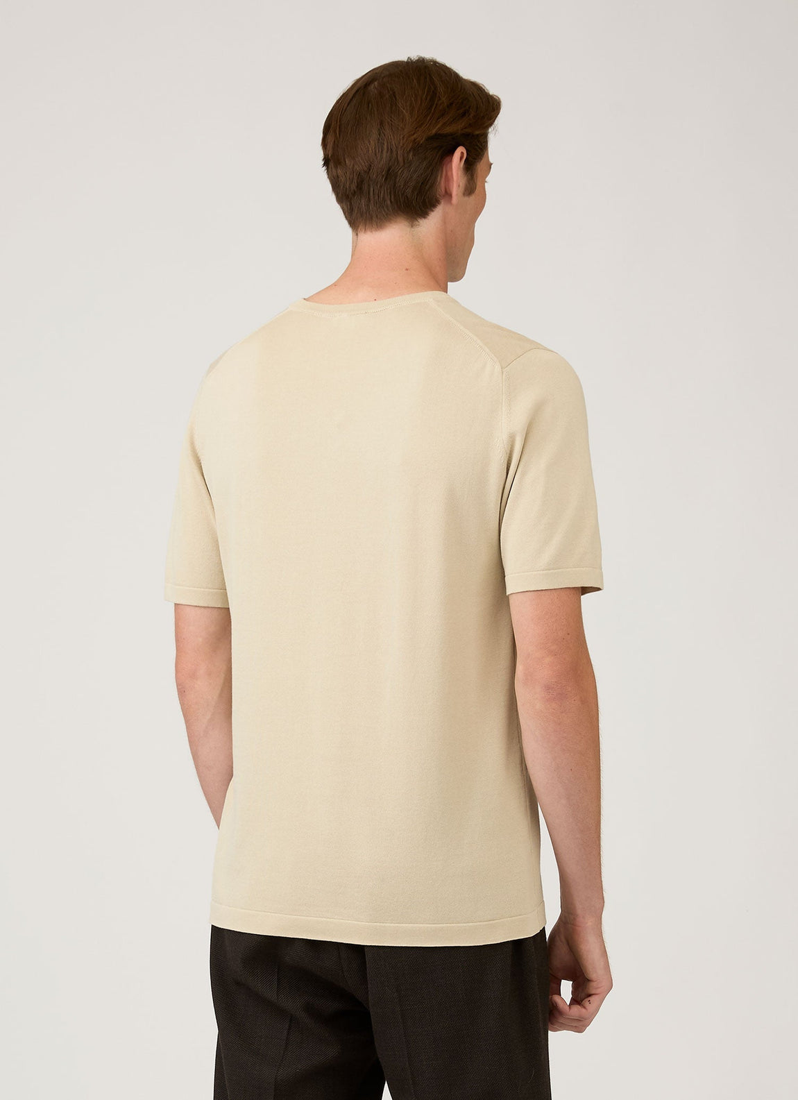 Men's Sea Island Cotton Knit T-shirt in Hazelwood