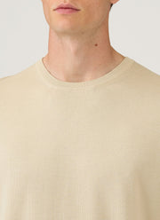 Men's Sea Island Cotton Knit T-shirt in Hazelwood