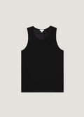 Men's Cellular Cotton Underwear Vest in Black
