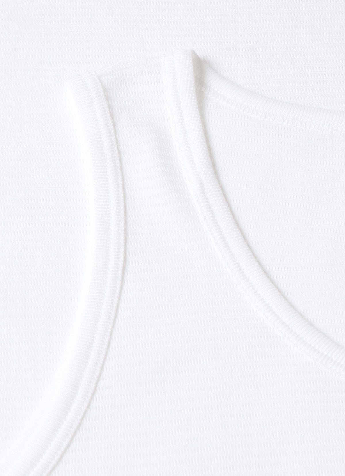 Men's Cellular Cotton Underwear Vest in White