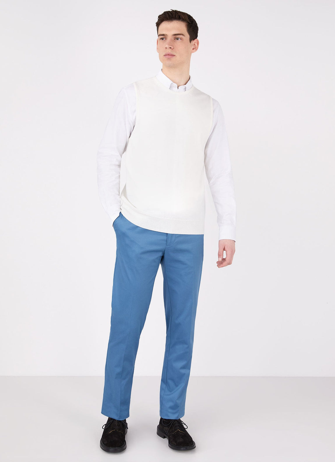 Men's Paul Weller Merino Tank Top in Cotton