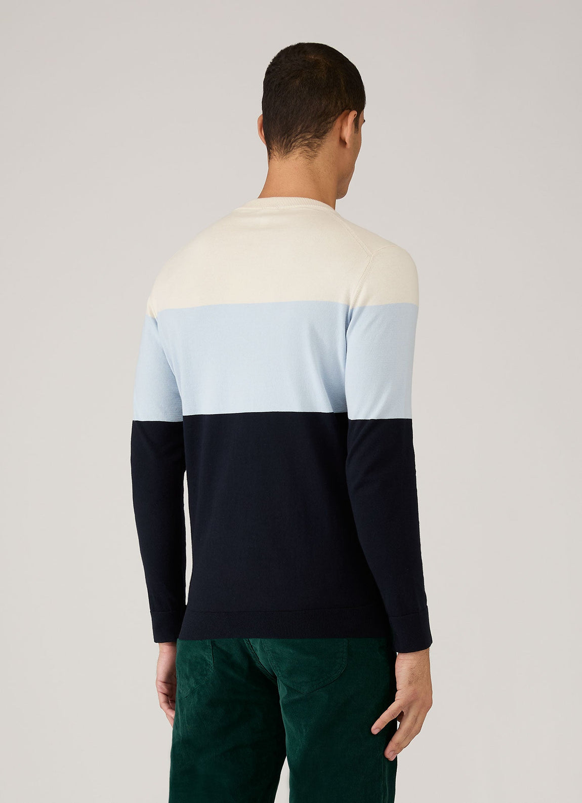 Men's Sunspel x Paul Weller Jumper in Vintage Blue