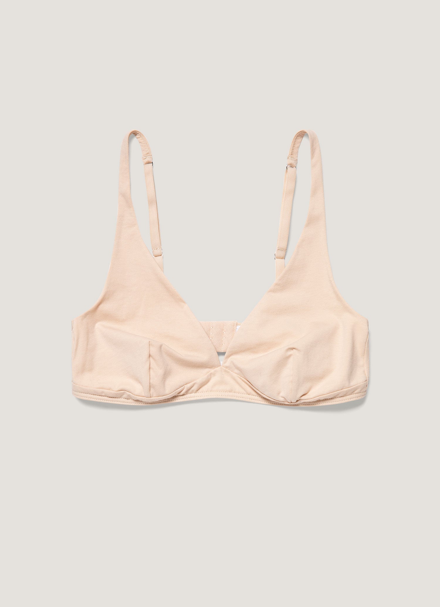 Women's Cotton Stretch Bralette in Beige