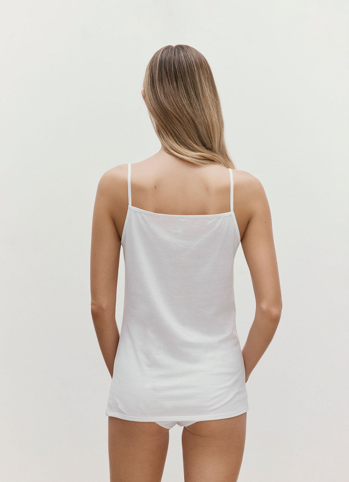Women's Cotton Cami in White