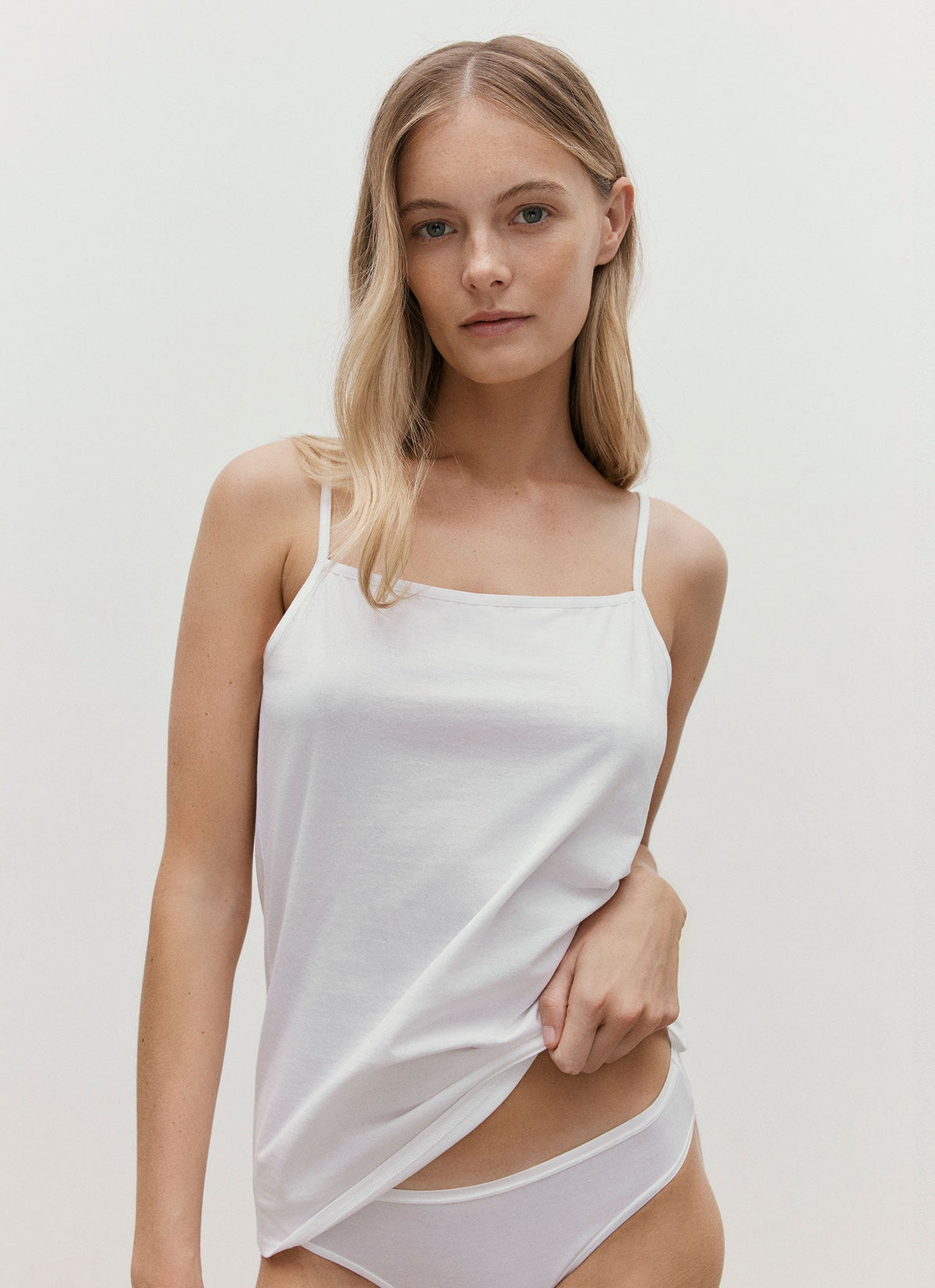 Women's Cotton Cami in White