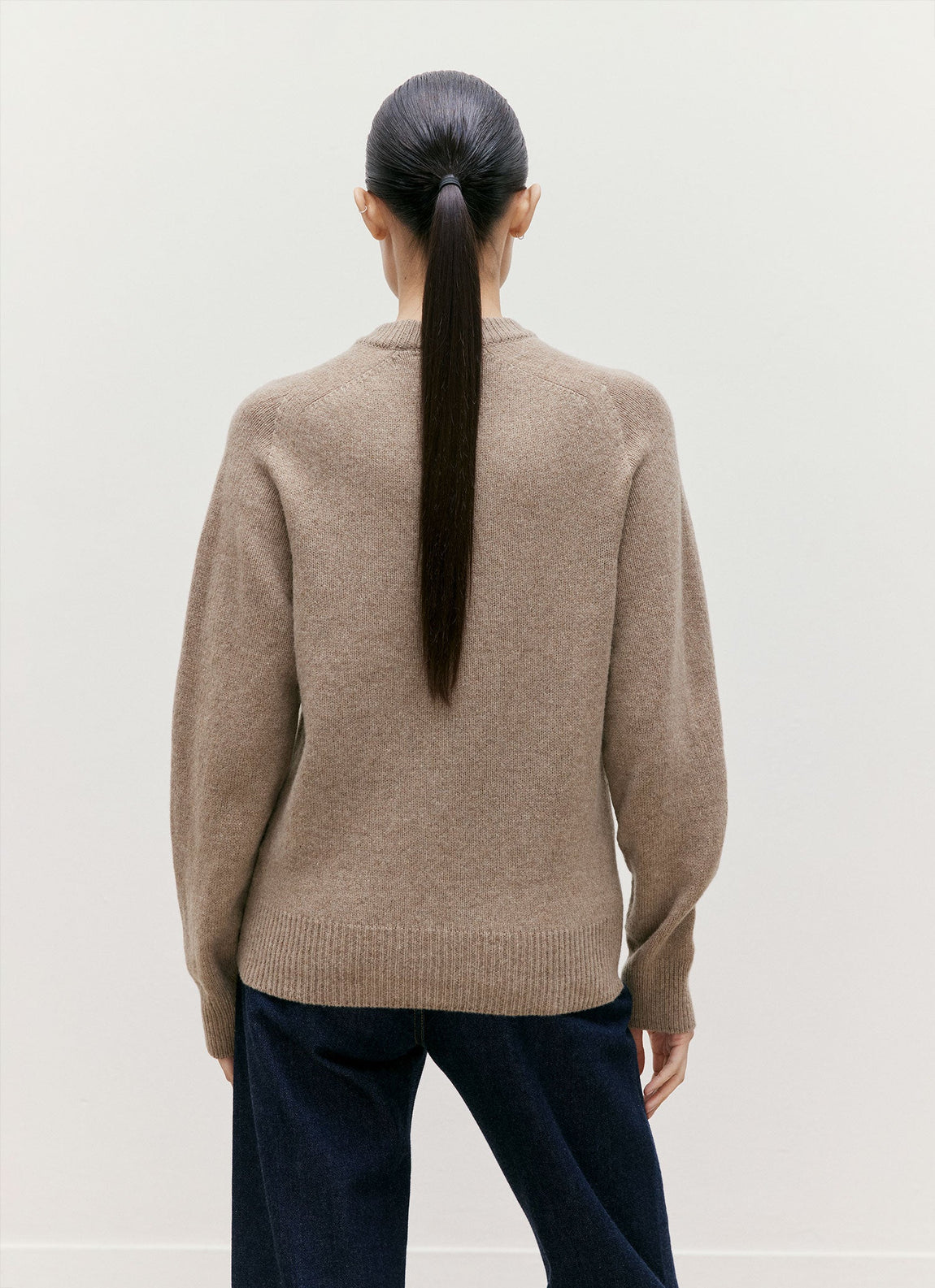 Women's Lambswool Jumper in Mink