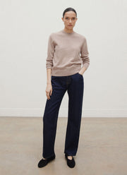 Women's Cashmere Jumper in Mink