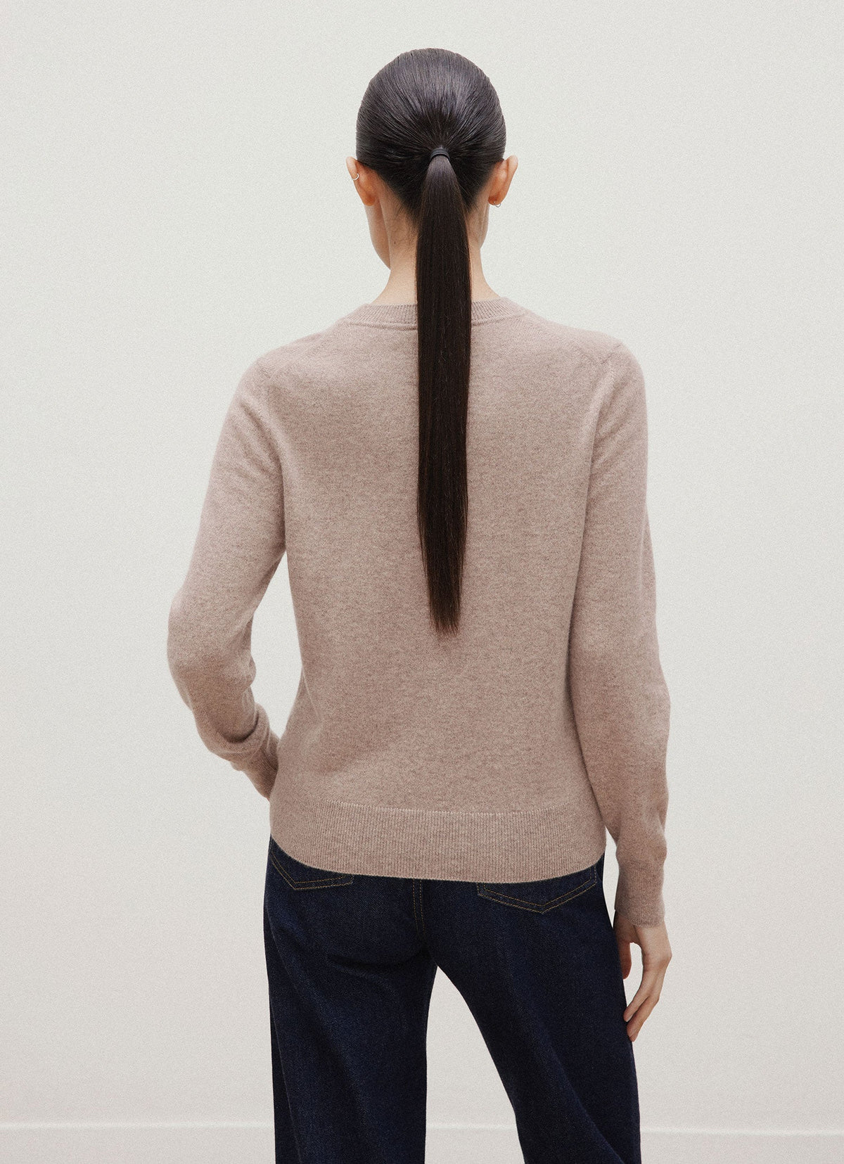 Women's Cashmere Jumper in Mink