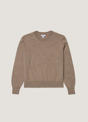 Women's Cashmere Jumper in Mink