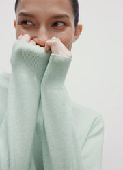 Women's Cashmere Jumper in Light Green