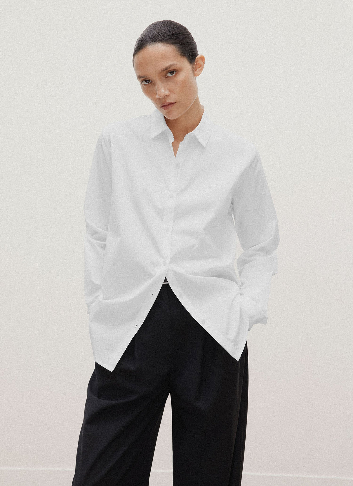 Women's Cotton Shirt in White