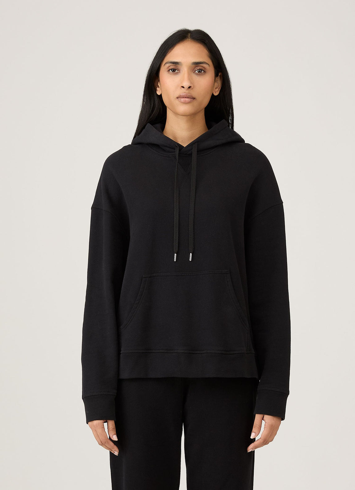 Women's Loopback Hoody in Black