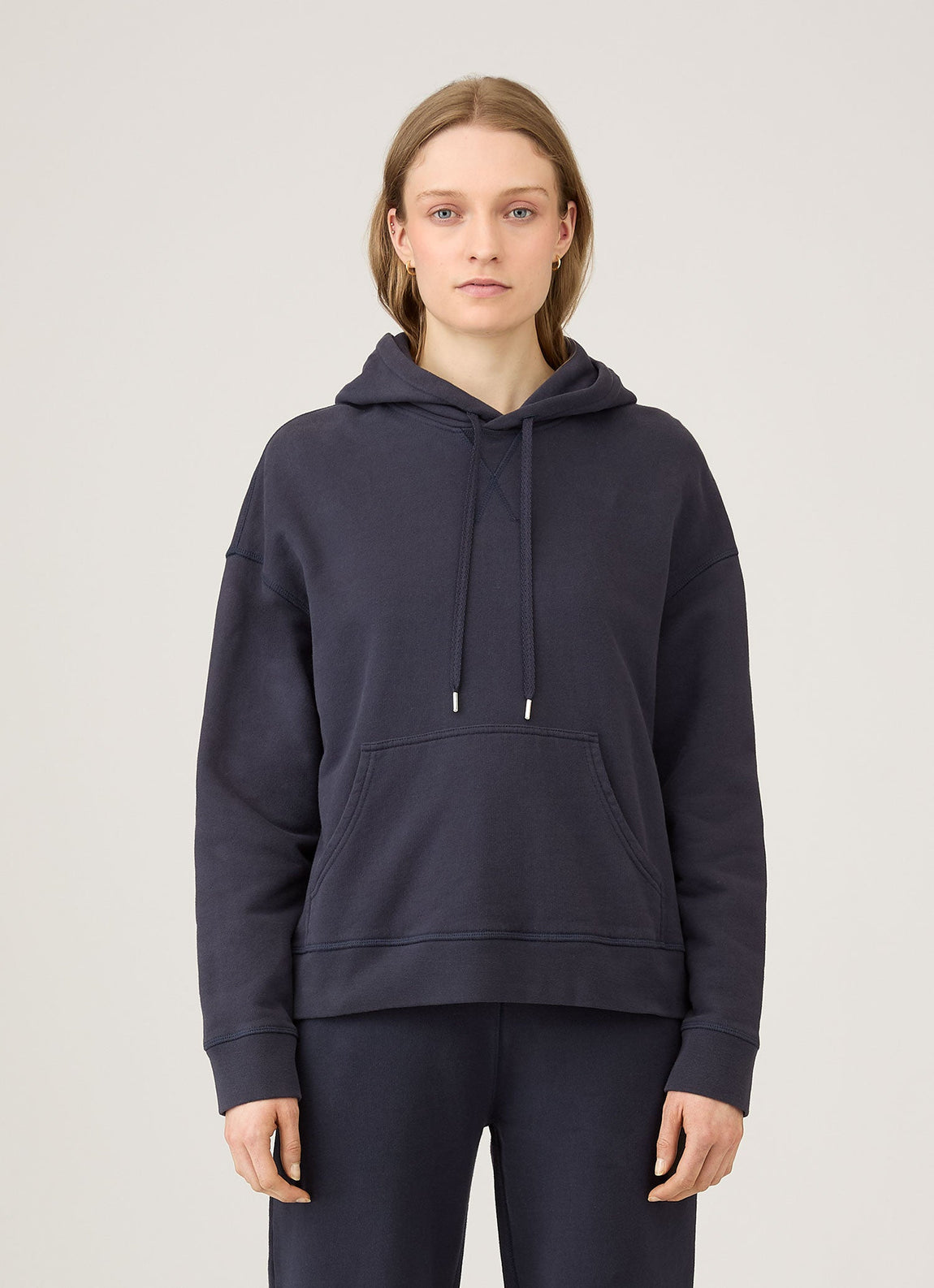 Women's Loopback Hoodie in Navy