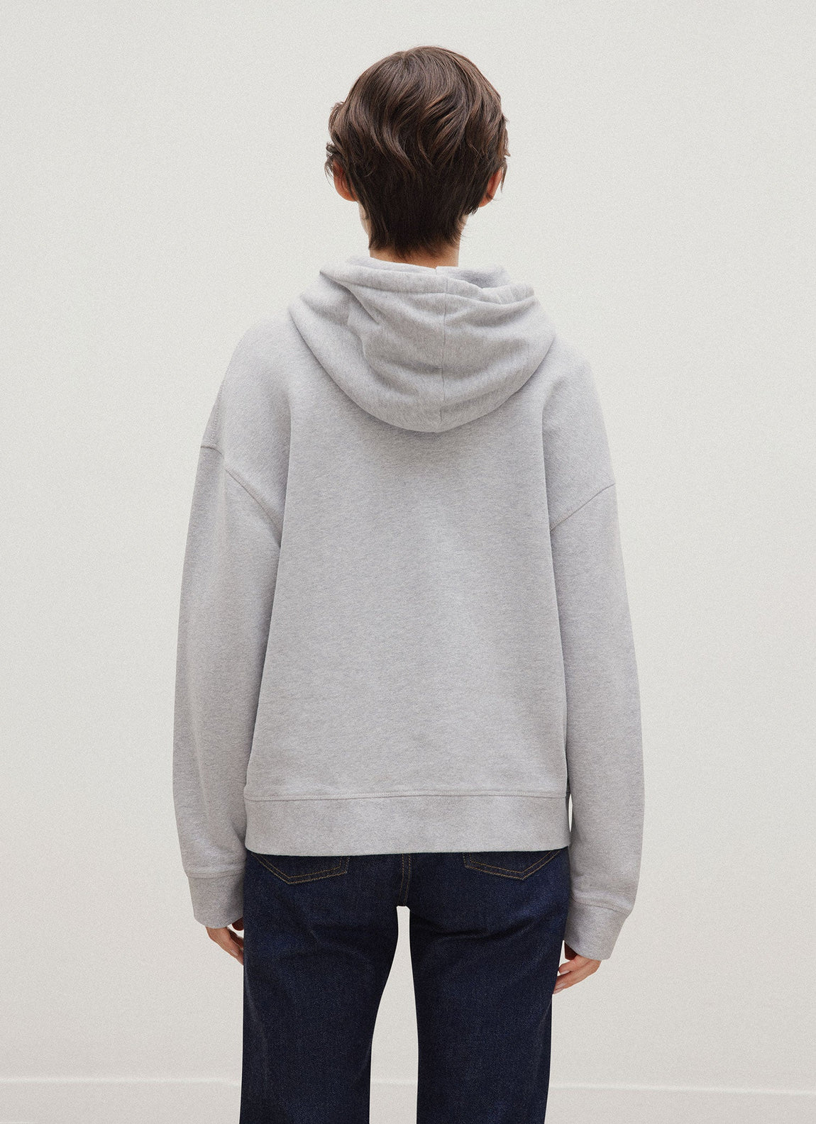 Women's Loopback Hoodie in Grey Melange
