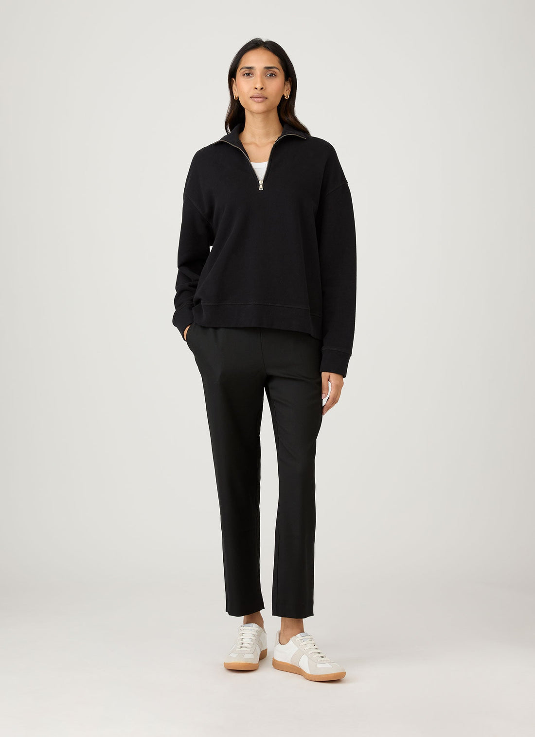 Sweatshirt demi-zippé