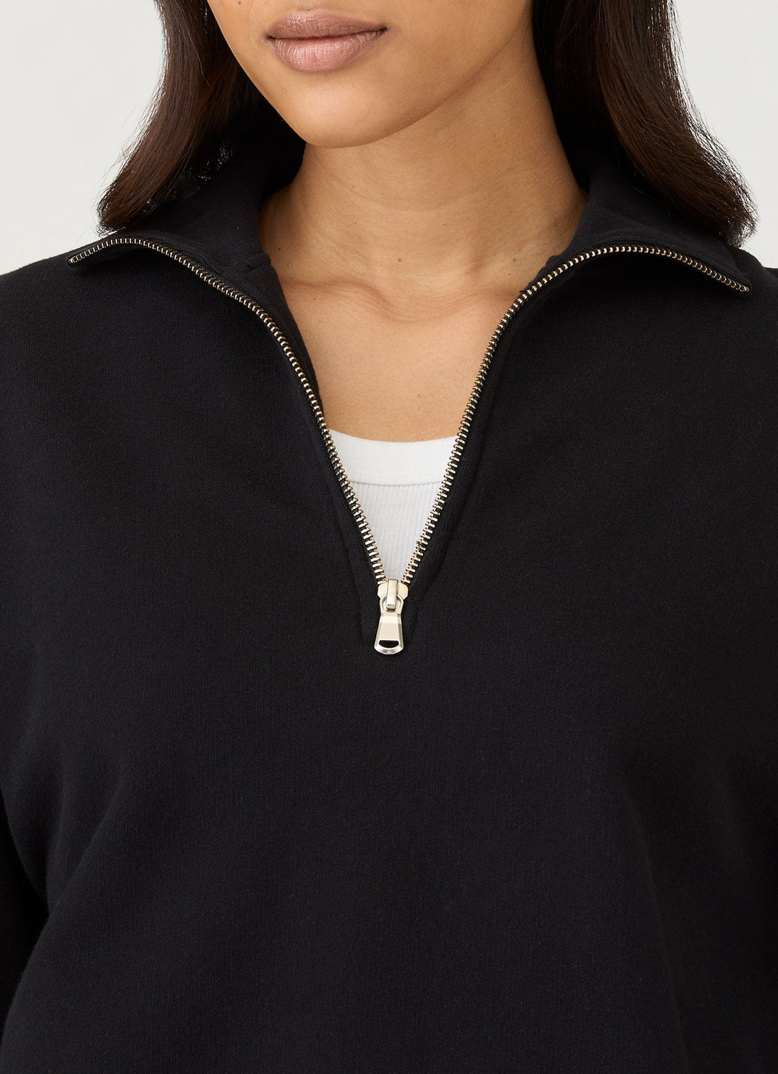 Sweatshirt demi-zippé