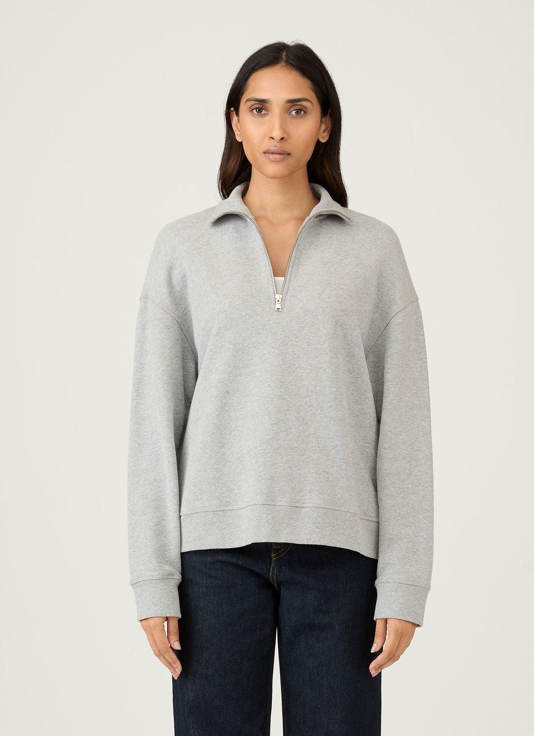 Sweatshirt demi-zippé