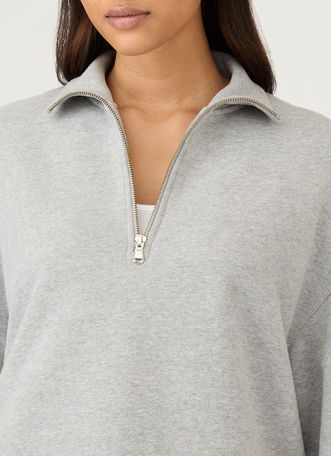 Sweatshirt demi-zippé