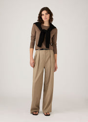 Women's Long Sleeve Classic T-shirt in Dark Cedar