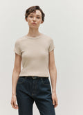 Women's Ribbed T-shirt in Hazelwood