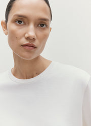 Women's Silk Cotton T-shirt in White