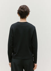 Women's Long Sleeve Everyday T-shirt in Black