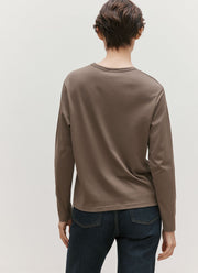 Women's Long Sleeve Everyday T-shirt in Dark Cedar