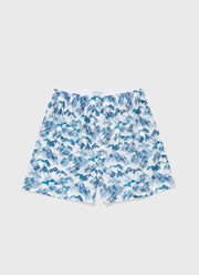 Men's Classic Boxer Shorts in Liberty Fabric Blue Mount Olympus