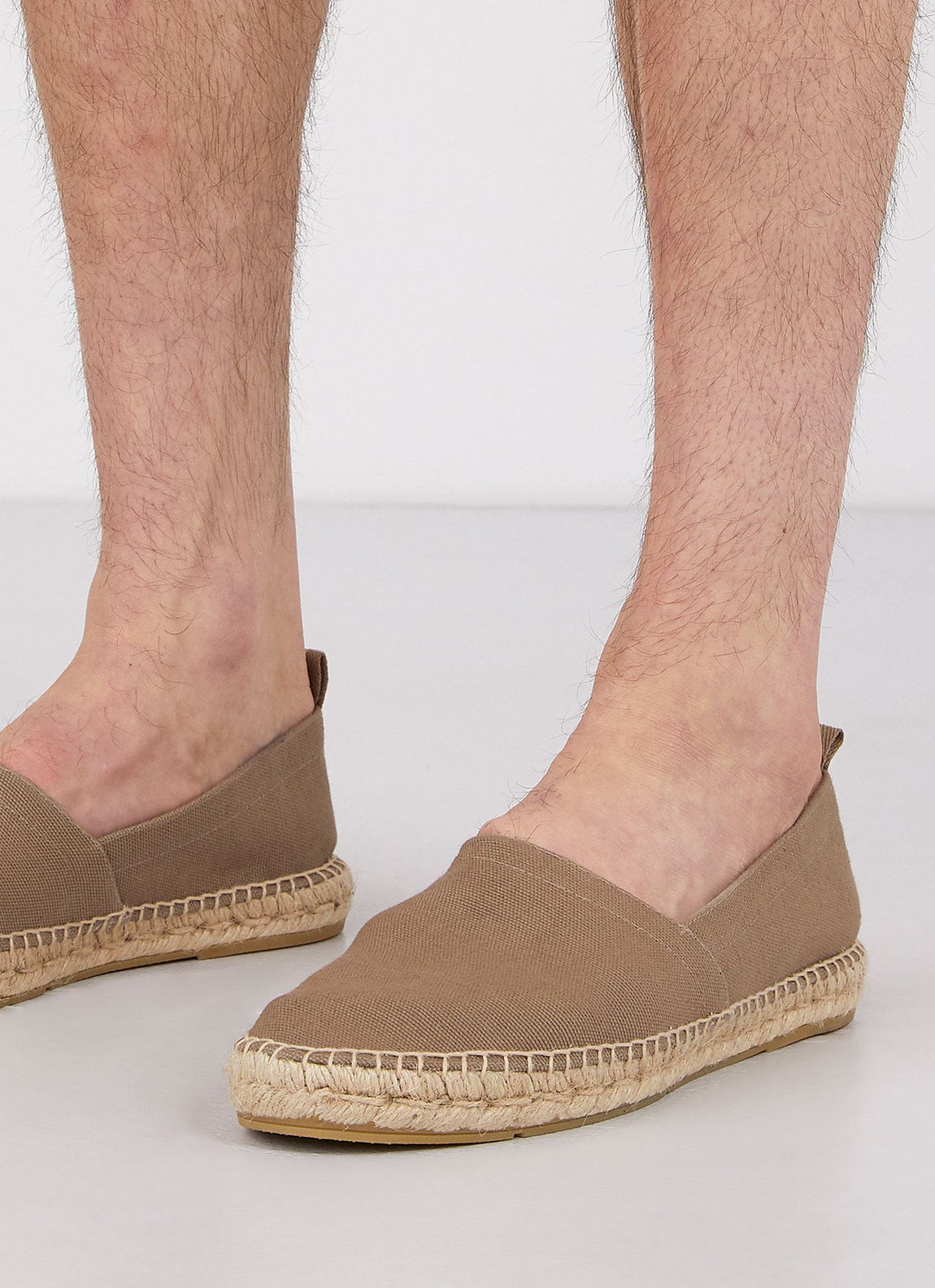 Men's Canvas Espadrille in Soft Khaki