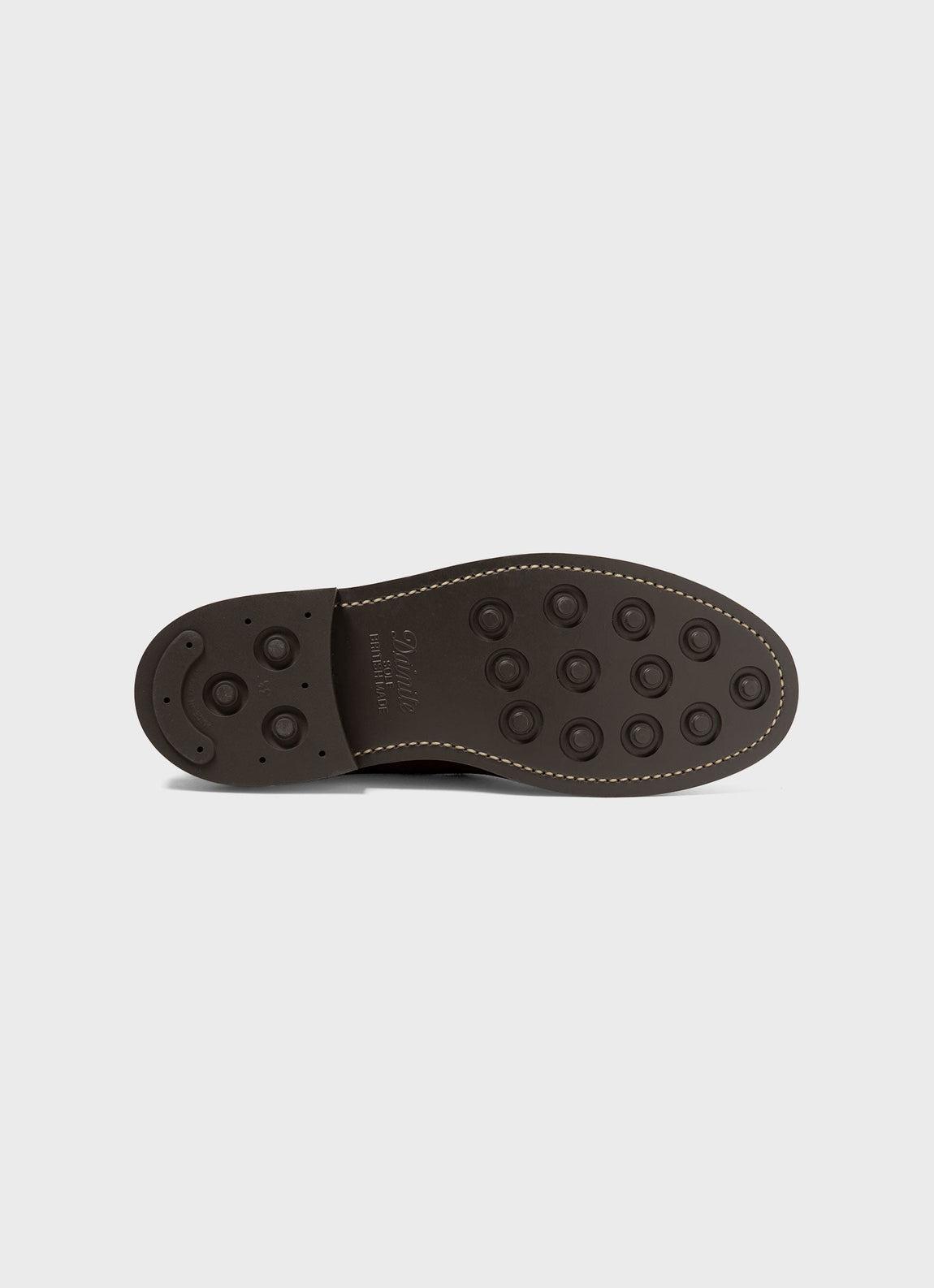 Men's Sunspel and Trickers Suede Derby Shoe in Brown