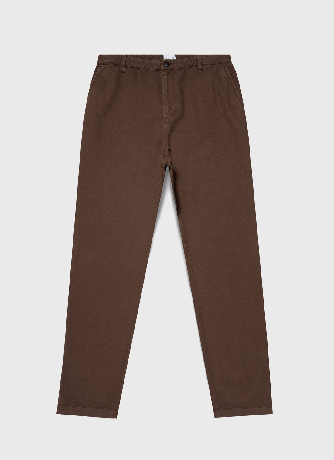 Men's Brushed Cotton Chore Trouser in Mid Brown