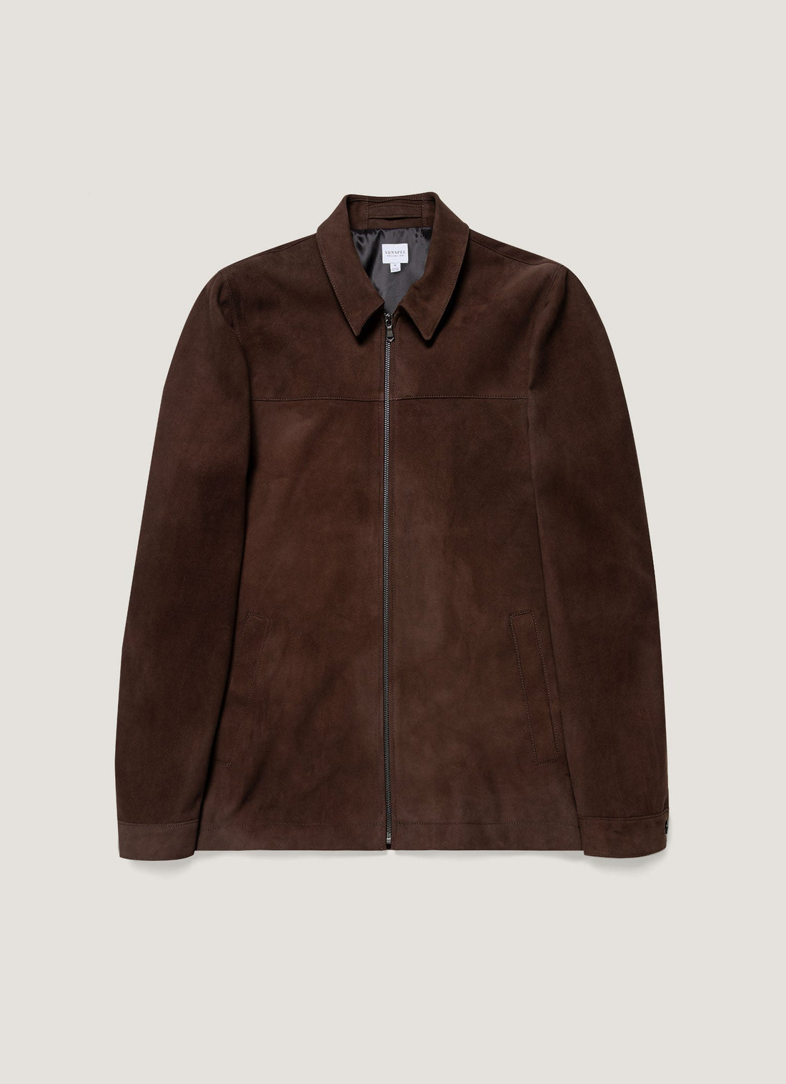 Men's Suede Harrington Jacket in Cocoa