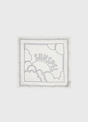 Silk Pocket Square in Ecru