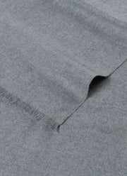 Extra Extra-Fine Merino Scarf in Mid Grey Melange